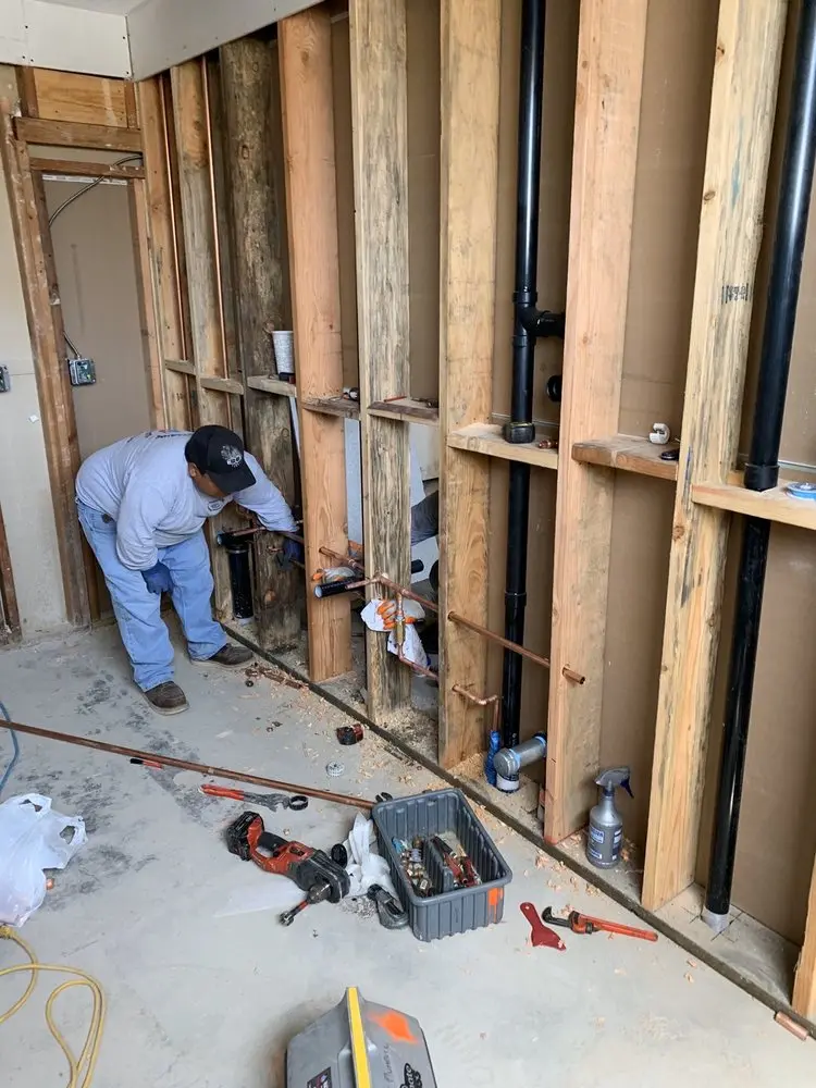 Commercial rough-in plumbing for Water Heater Replacement in Caddo Mills